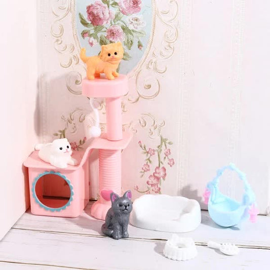 Doll Pet Cat Accessories Dollhouse Furniture and Toys for Barbies Random Color Onesize V1237-ZY-203-3897