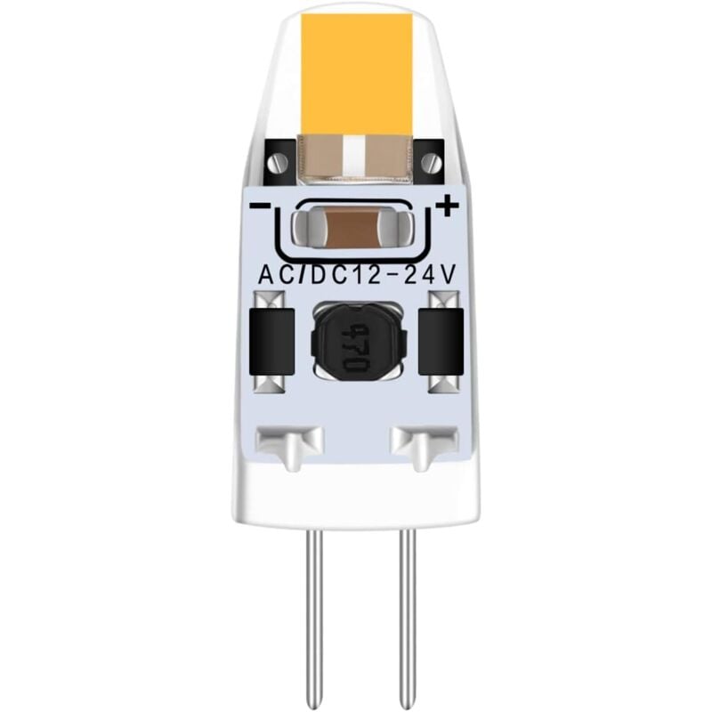 12V G4 LED Warm White 3000K Bulb, Dimmable 2W LED Bulb, Replacement for G4 15W 20W Halogen, AC/DC 12-24V, V1237-ZY-203-3908
