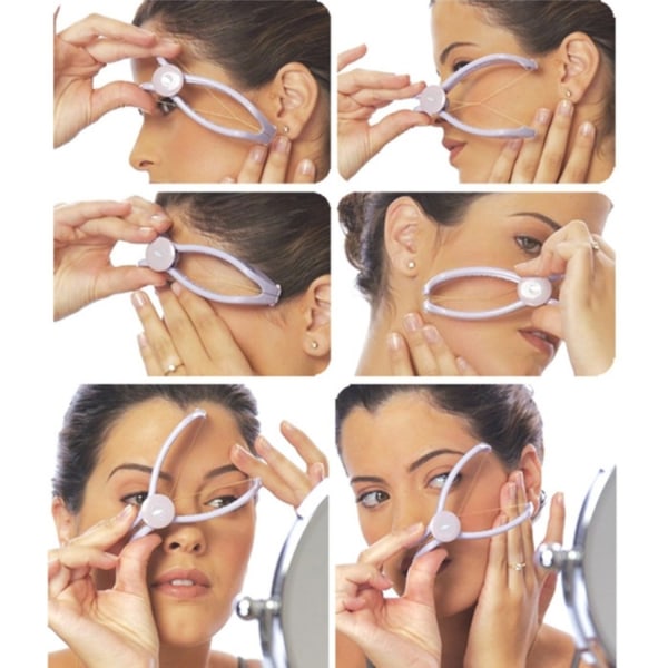 Facial Threading Hair Remover - Beauty Tool White V1237-ZY-203-3928