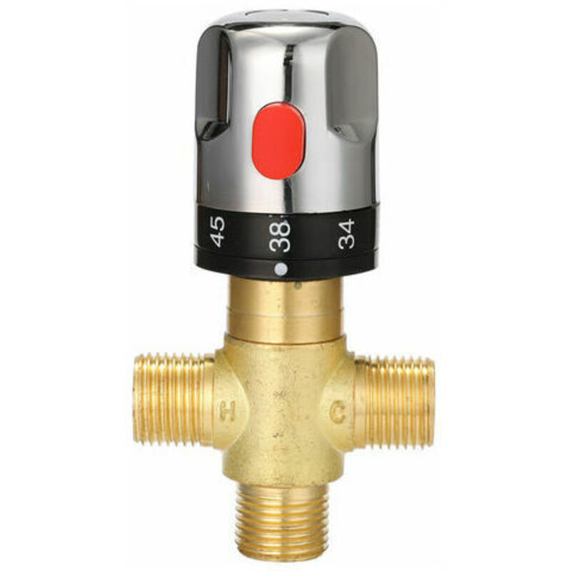 Adjustable Thermostatic Bathroom Faucet, Brass, Water Mixer, Hot/Cold Water, Temperature Control Valve V1237-ZY-203-3938
