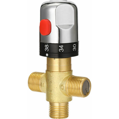 Adjustable Thermostatic Bathroom Faucet, Brass, Water Mixer, Hot/Cold Water, Temperature Control Valve V1237-ZY-203-3938