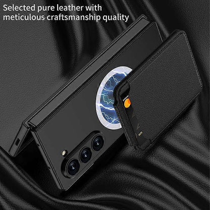 GKK Integrated Magnetic Foldable Card Slot Phone Case For Samsung Galaxy Z Fold7 5G Grey Grey V1237-ZY-203-3942