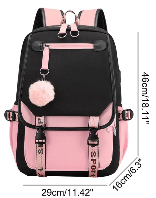 K-Pop Demon Hunters Anime School Backpack Cute Cartoon Bag for Students rosa_tfrf pink 10 V1237-ZY-203-3953