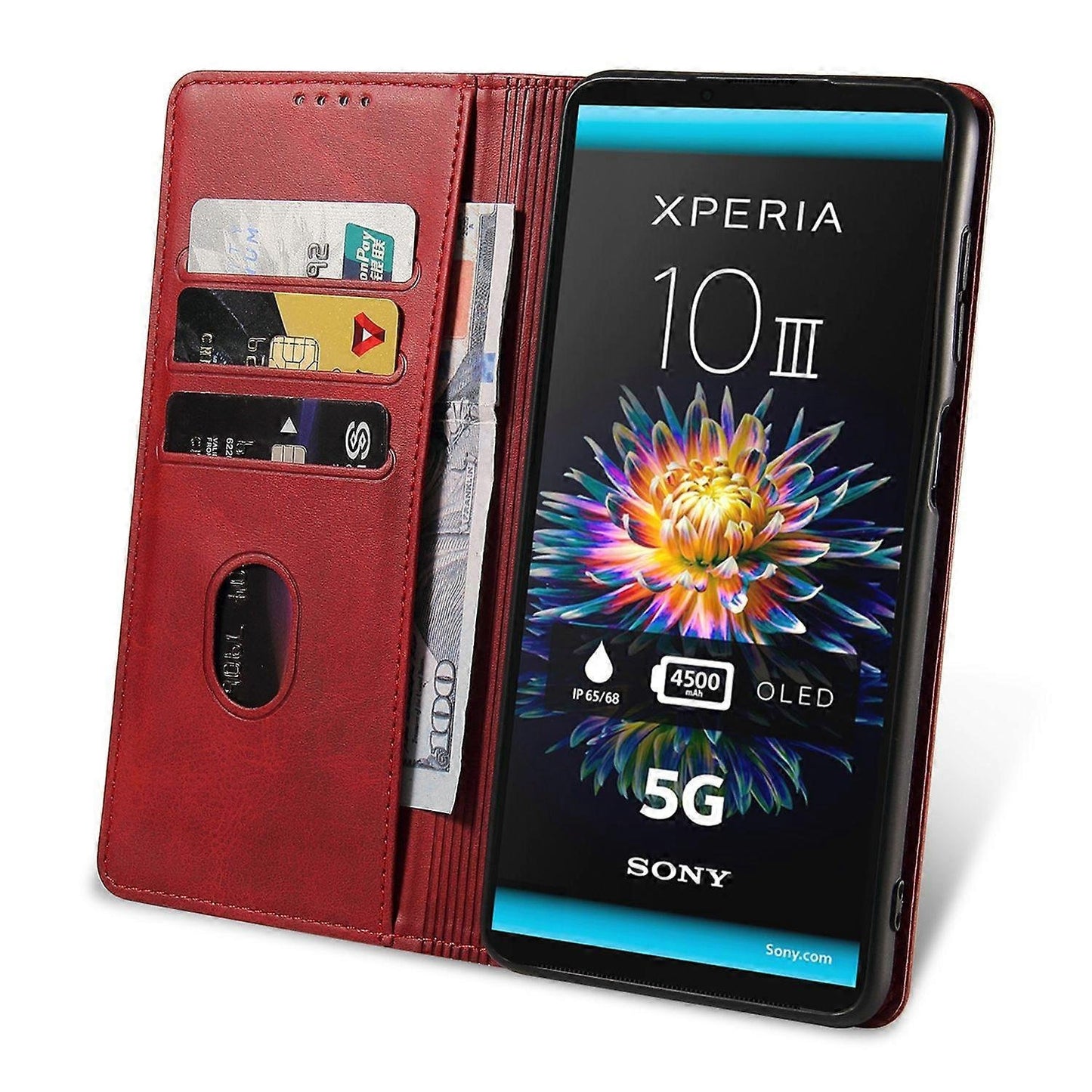 Compatible with Sony Xperia 10 III 5G Mobile Case - Perfect Red-max Red V1237-ZY-203-3981