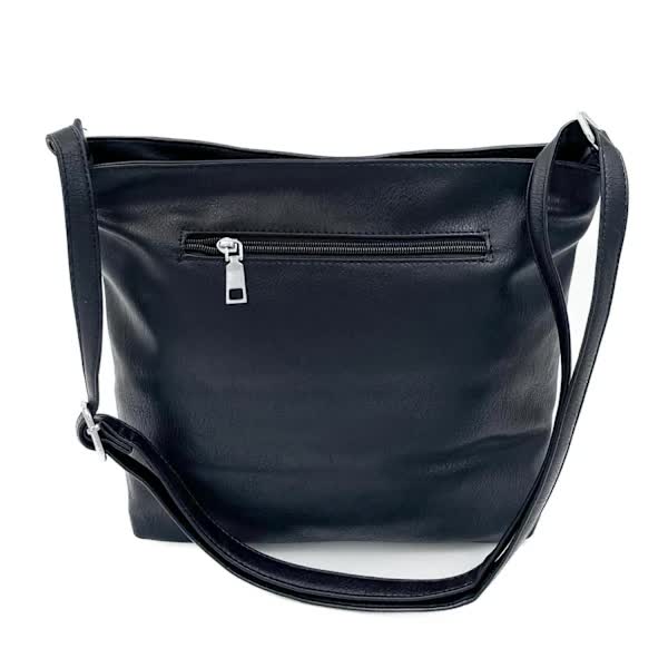 Shoulder bag, women's black V1237-ZY-203-3984