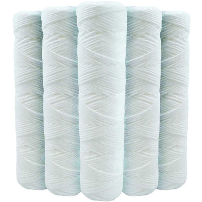 5-Pack 9 3/4 Inch Anti-Sediment Water Filter Cartridges - 20 Micron Compatible with 10 Inch Filter_MGF V1237-ZY-203-4001