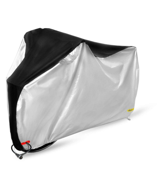 Bicycle cover for outdoor storage, cover/bike storage for mountain bikes. -XL,200*70*110CM,Silver and black, V1237-ZY-203-4006