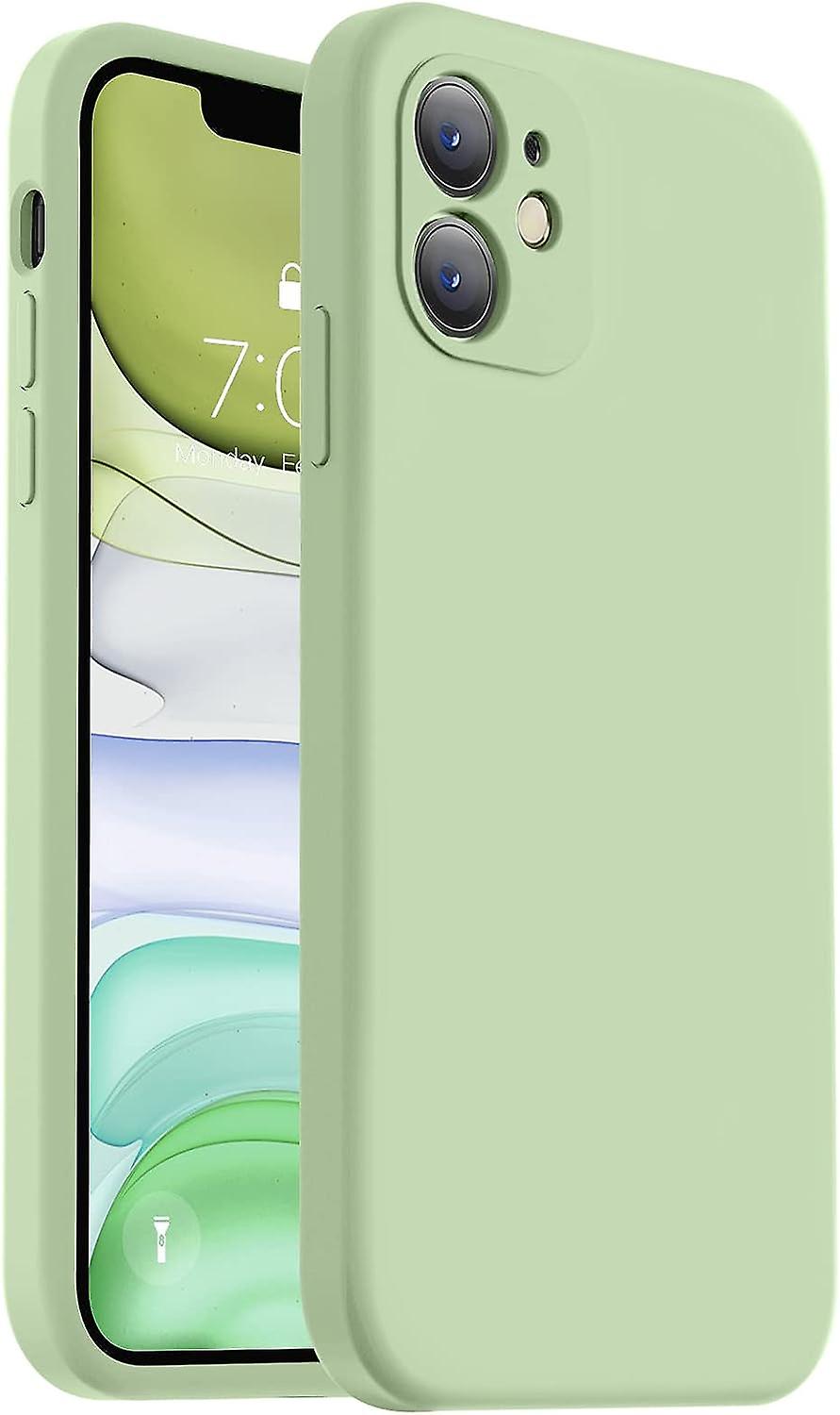 Upgraded Liquid Silicone with [Square Edges] [Camera Protection] [Soft Anti-Scratch Microfiber Lining] Mobile V1237-ZY-203-4055