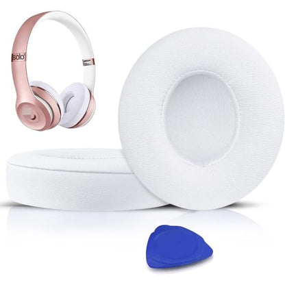 CDQ Ear Pads Replacement Pads for Beats Solo 2 / Solo 3 (White) V1237-ZY-203-4077