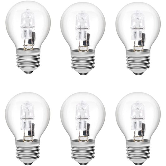E27 Halogen Bulbs 28W G45 Glass Dimmable Warm White 2700K Golf Ball Shaped Bulb Edison Screw Lamp Clear Shade V1237-ZY-203-4079