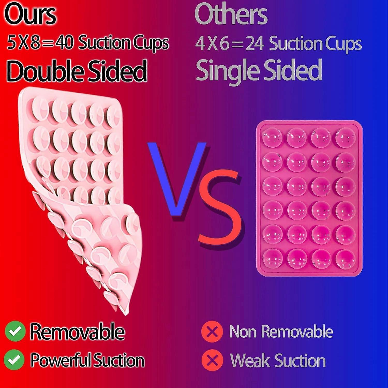 New Silicone Suction Cup Phone Case Mount Double Sided, Phone Accessory Handsfree Strong Grip Holder for V1237-ZY-203-4083