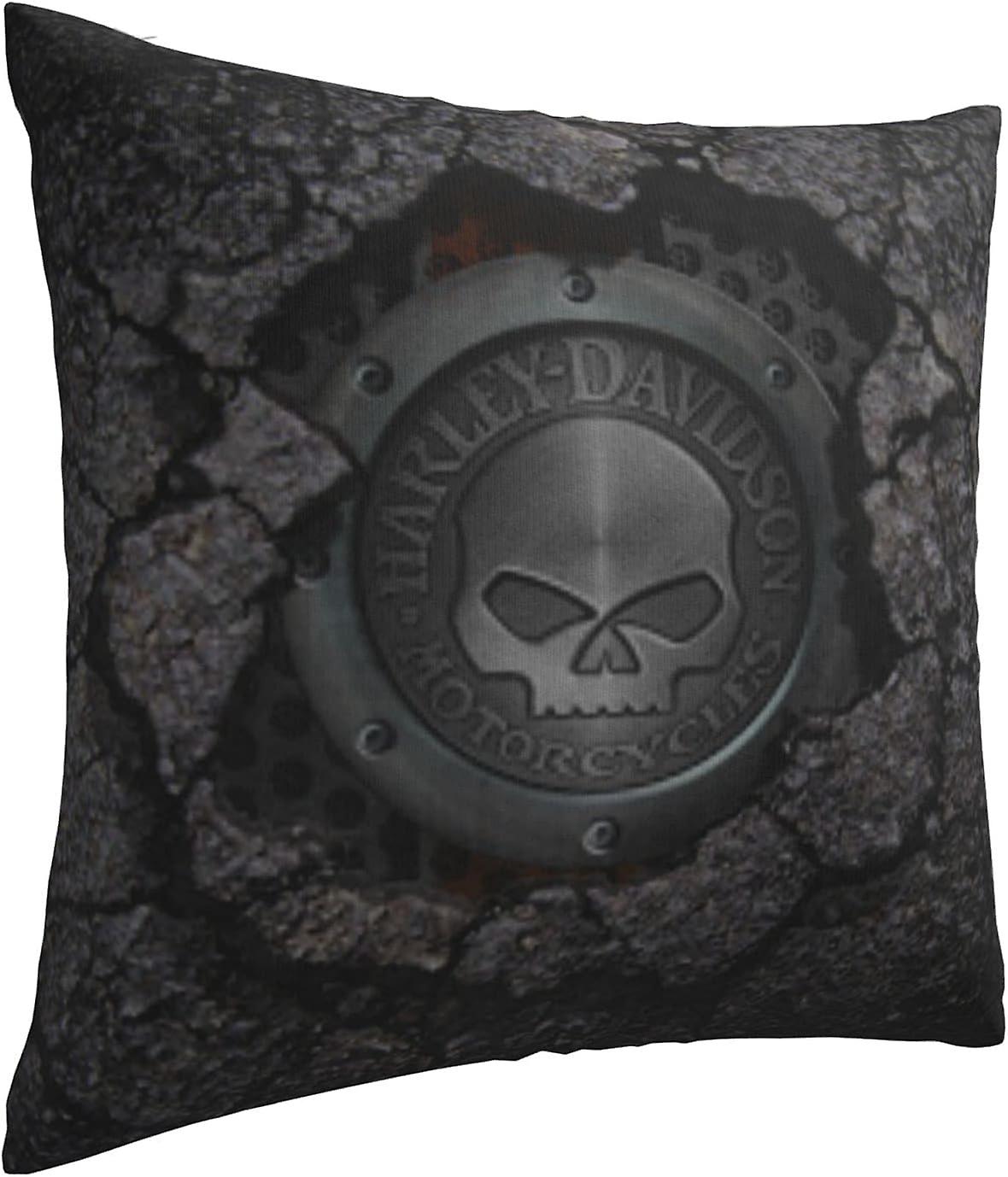 Decorative Pillowcase Harley Davidson Warm and Soft Pillowcase for Decorative Pillowcases in Bed Sofa Outdoor V1237-ZY-203-4084