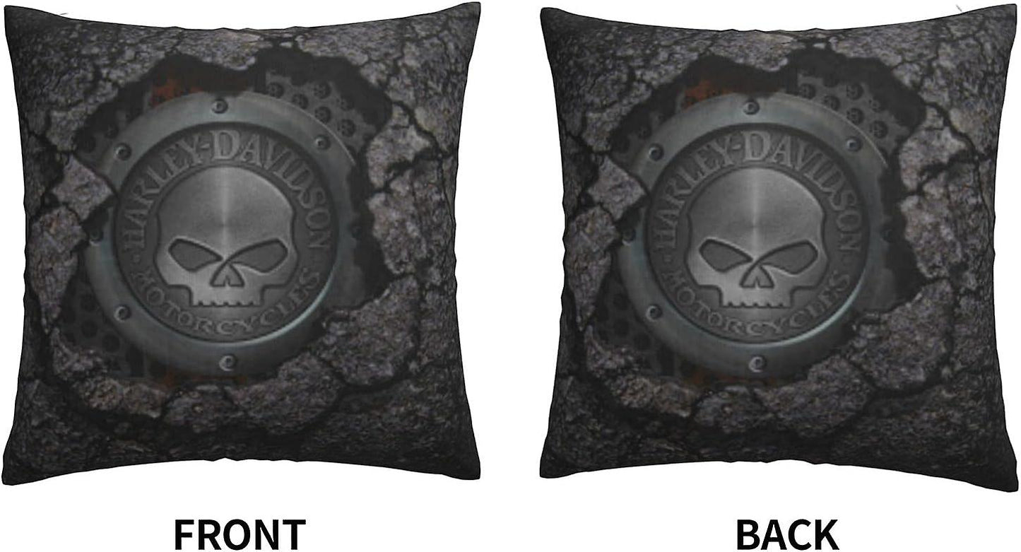 Decorative Pillowcase Harley Davidson Warm and Soft Pillowcase for Decorative Pillowcases in Bed Sofa Outdoor V1237-ZY-203-4084