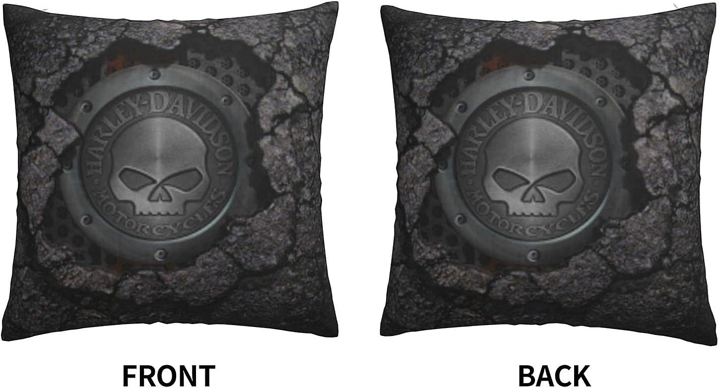 Decorative Pillowcase Harley Davidson Warm and Soft Pillowcase for Decorative Pillowcases in Bed Sofa Outdoor V1237-ZY-203-4084