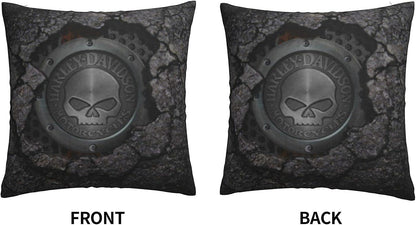 Decorative Pillowcase Harley Davidson Warm and Soft Pillowcase for Decorative Pillowcases in Bed Sofa Outdoor V1237-ZY-203-4084