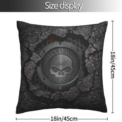 Decorative Pillowcase Harley Davidson Warm and Soft Pillowcase for Decorative Pillowcases in Bed Sofa Outdoor V1237-ZY-203-4084