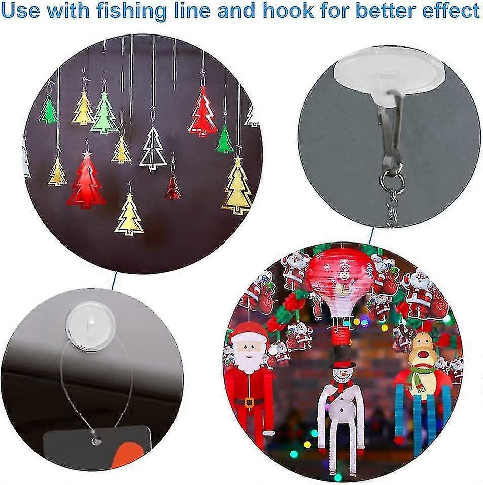 50 pcs Ceiling Hook Self-Adhesive Hook 20mm Plastic Hook Without Drilling Hook Ceiling Fixation Self-Adhesive V1237-ZY-203-4086