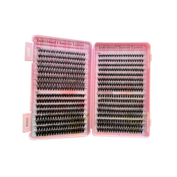 Individual False Eyelashes, Pre-made Cluster Lashes, Eyelash Extension Kit with D-curl for Beginners V1237-ZY-203-4122