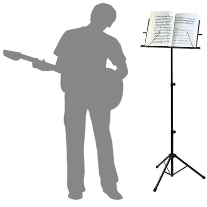 {CA}Adjustable Music Stand, Portable Foldable Metal Stand with Carrying Bag, Lightweight for Storage or V1237-ZY-203-4163
