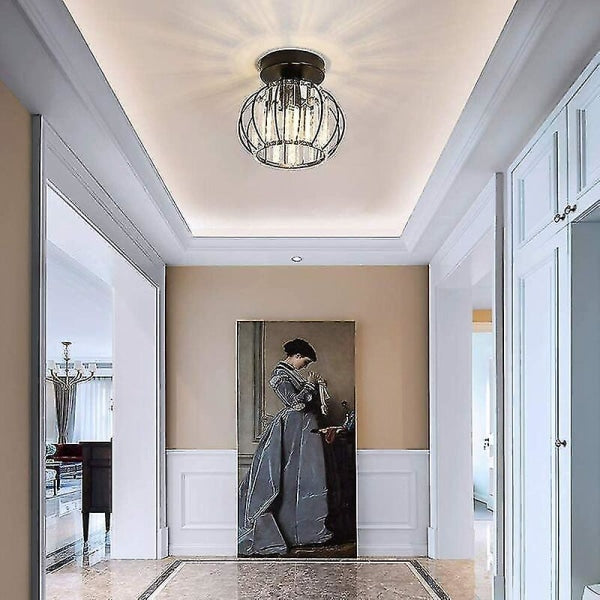 Modern Crystal Ceiling Light E27 LED Ceiling Lamp Mini Crystal Chandelier for Kitchen Dining Room Bedroom V1237-ZY-203-4193