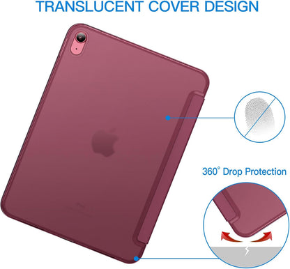 Case for iPad (A16) 11th/10th Generation (2025/2022), Slim Stand Hard Back Cover Auto Wake/Sleep Function V1237-ZY-203-4232