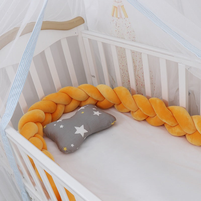 Baby rotating bed snake, bed cover decoration, handmade three-strand braid Light gray Light gray 1 meter V1237-ZY-203-4241