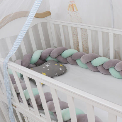 Baby rotating bed snake, bed cover decoration, handmade three-strand braid Light gray Light gray 1 meter V1237-ZY-203-4241