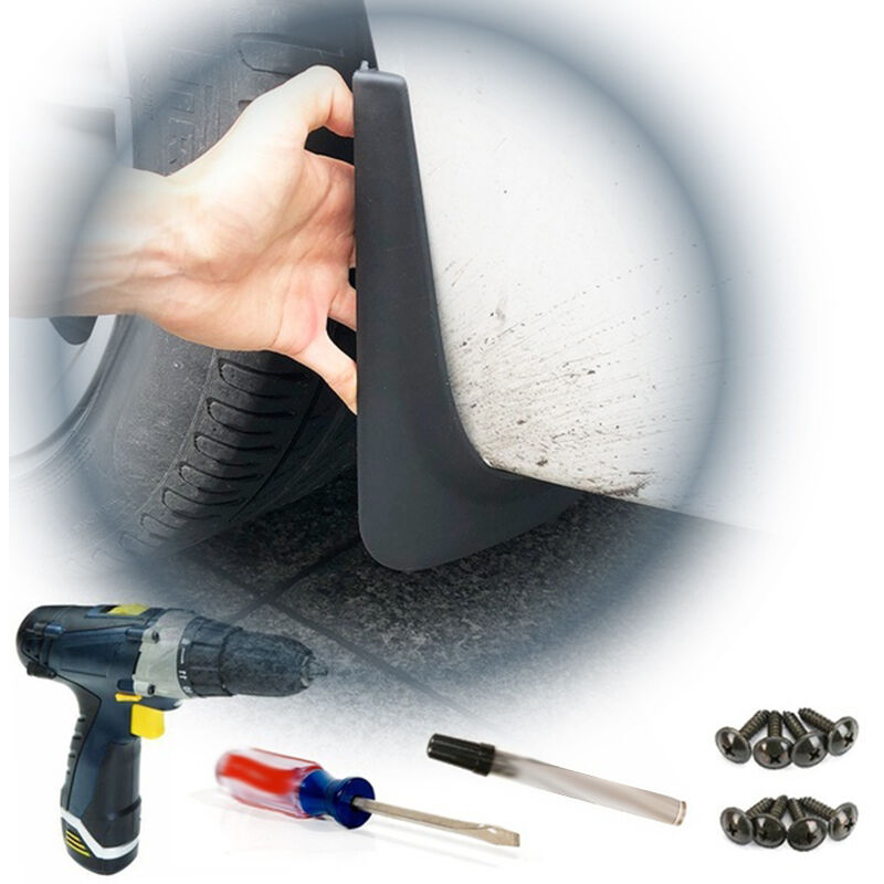 Car Mud Flaps - 3, 5, 7 Series E30, E46, E90, E91, E92, E93, E60, F10, F11, G30, E38, E65, F01 (Universal V1237-ZY-203-4262