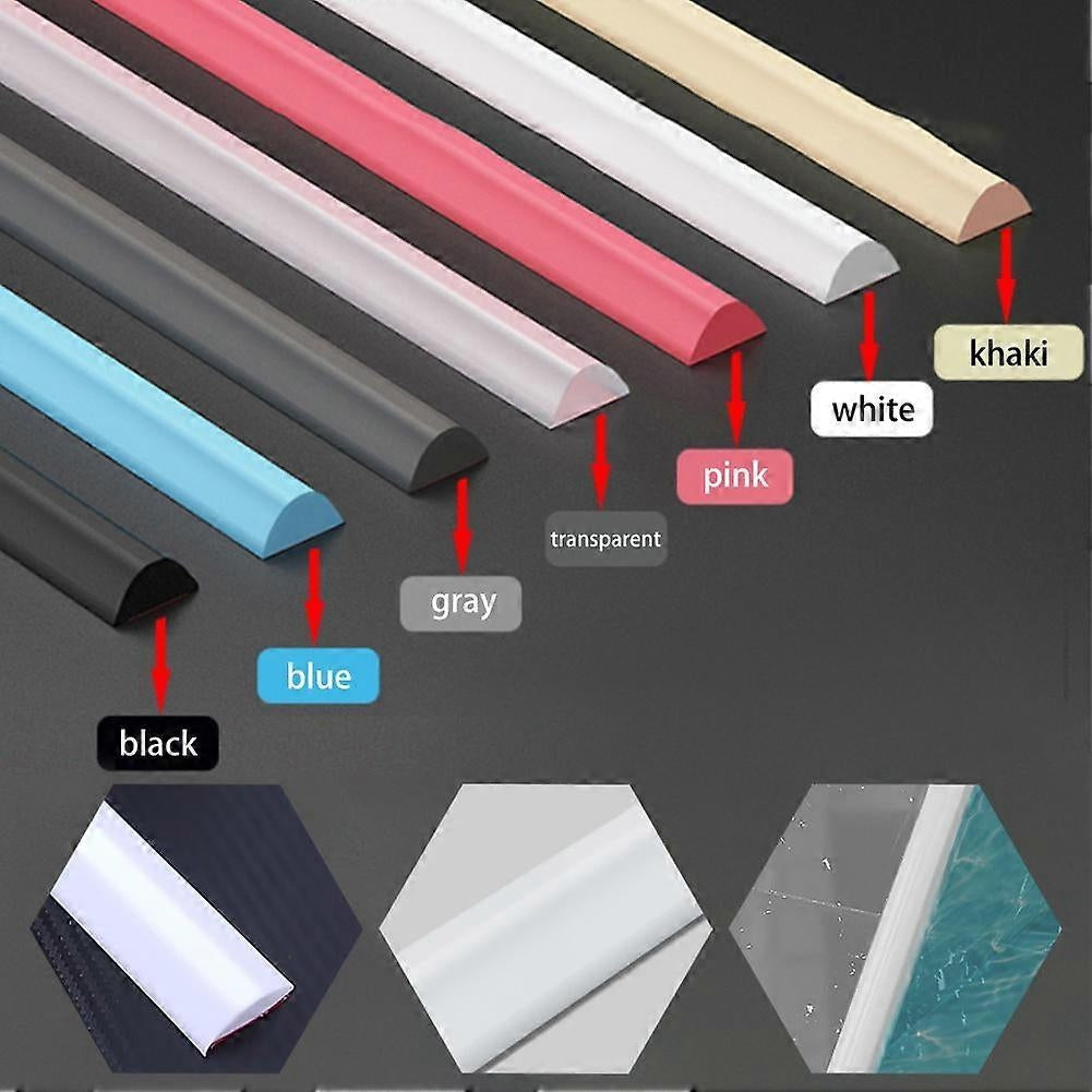 Shower Barrier Water Barrier 50/100/200cm Bendable - Perfect gray 200cm-max gray 200cm V1237-ZY-203-4263