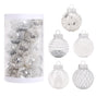 Set of 25 white Christmas tree balls - Christmas tree decoration --max V1237-ZY-203-4297