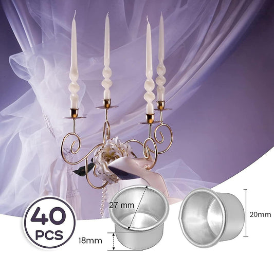 Candlesticks for conical candles, candlestick, tealight holder, candle insert table candle, candle cup V1237-ZY-203-4303