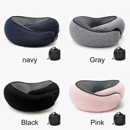 Travel Neck Pillow U-Shaped Memory Cotton Neck Pillows Massage Neck Pillow Sleeping Airplane Pillow Cervical V1237-ZY-203-4324
