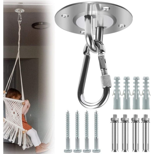 Stainless Steel Ceiling Mount, 500kg Capacity, 180 degrees Rotation, Suspension V1237-ZY-203-4345
