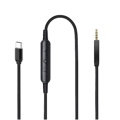 USB-C to 2.5mm Male Cable for QC25/QC35/QC35II/QC45 Headphones with Microphone V1237-ZY-203-4354