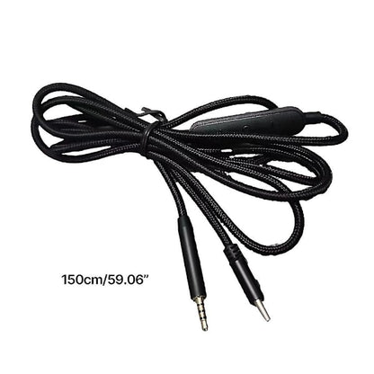 USB-C to 2.5mm Male Cable for QC25/QC35/QC35II/QC45 Headphones with Microphone V1237-ZY-203-4354