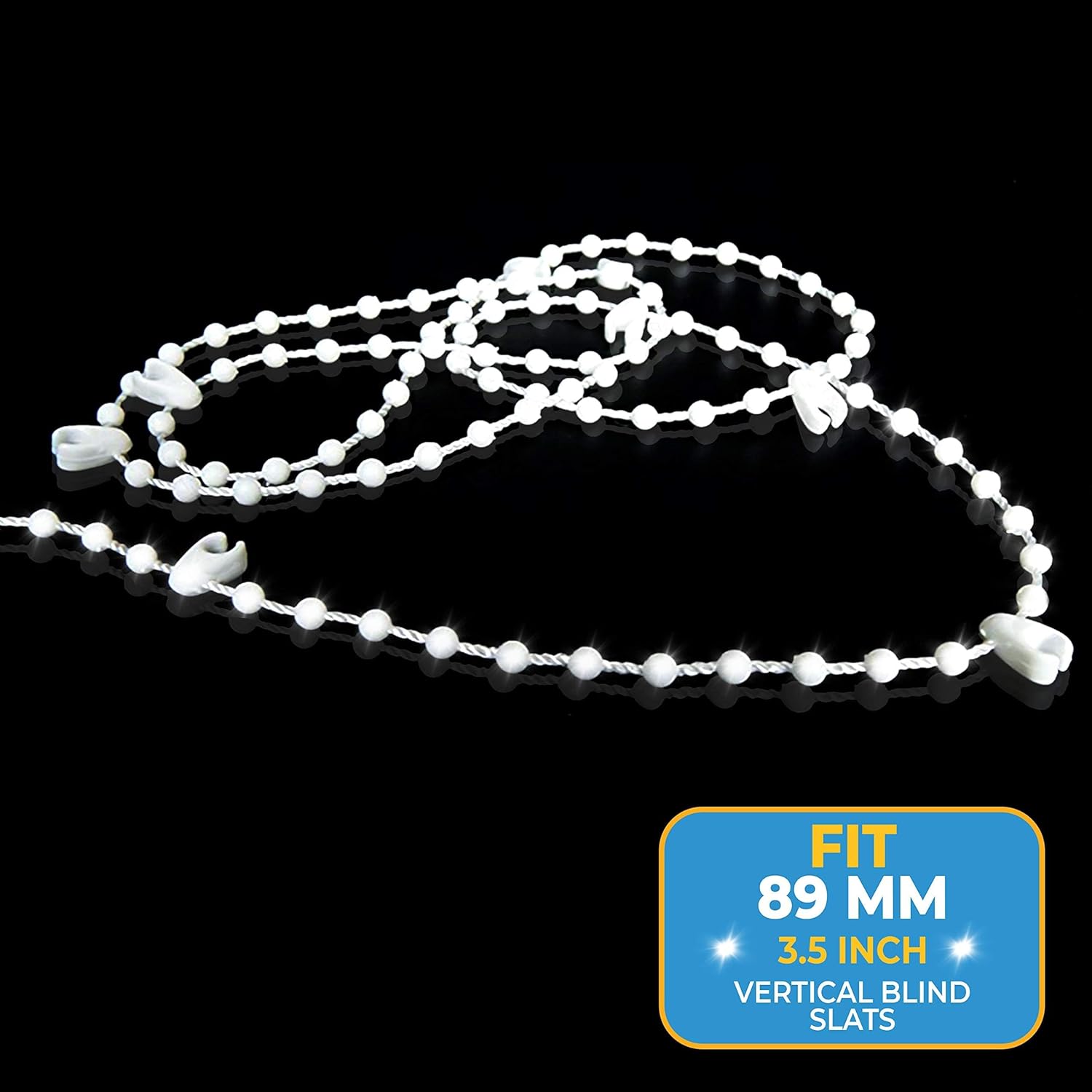 Bottom chain for vertical blinds for 89 mm slats, 20 meters, 200 clips-yux V1237-ZY-203-4355