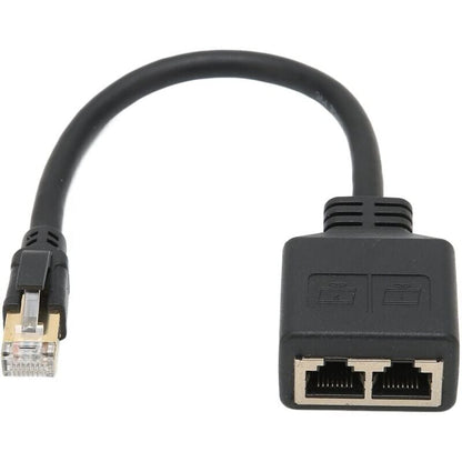RJ45 Splitter Adapter, 1 to 2 Port RJ45 Network Ethernet Adapter Splitter, CAT8 Network Cable Splitter V1237-ZY-203-4367
