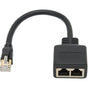 RJ45 Splitter Adapter, 1 to 2 Port RJ45 Network Ethernet Adapter Splitter, CAT8 Network Cable Splitter V1237-ZY-203-4367
