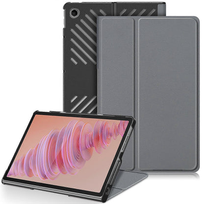 Protective Stand for Lenovo Tab Plus 11.5 inch TB351FU with Heat Dissipation in Leather Grey Grey V1237-ZY-203-4370