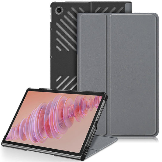Protective Stand for Lenovo Tab Plus 11.5 inch TB351FU with Heat Dissipation in Leather Grey Grey V1237-ZY-203-4370