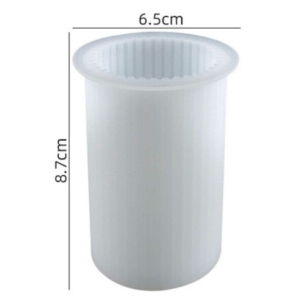 Halloween Deals DIY Silicone Candle Mold Ribbed Candle White White V1237-ZY-203-4373