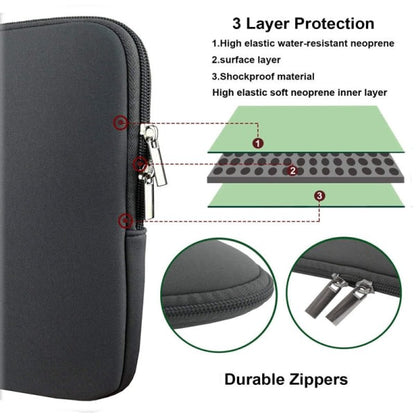Computer case for 13 & 15 inches, fits MacBook Pro and Air. Black - 15.6 inches V1237-ZY-203-4430