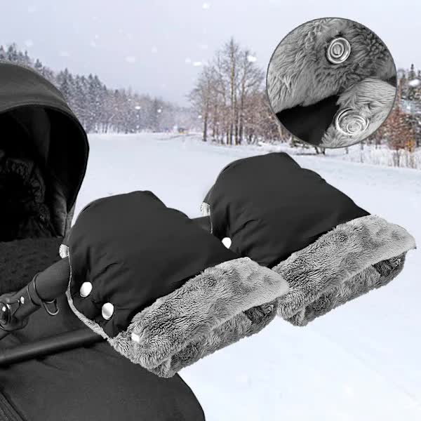 {xj}Stroller gloves, stroller mittens with warm fleece and cotton DXGHC V1237-ZY-203-4439