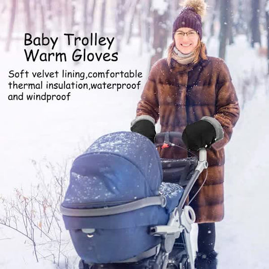 {xj}Stroller gloves, stroller mittens with warm fleece and cotton DXGHC V1237-ZY-203-4439
