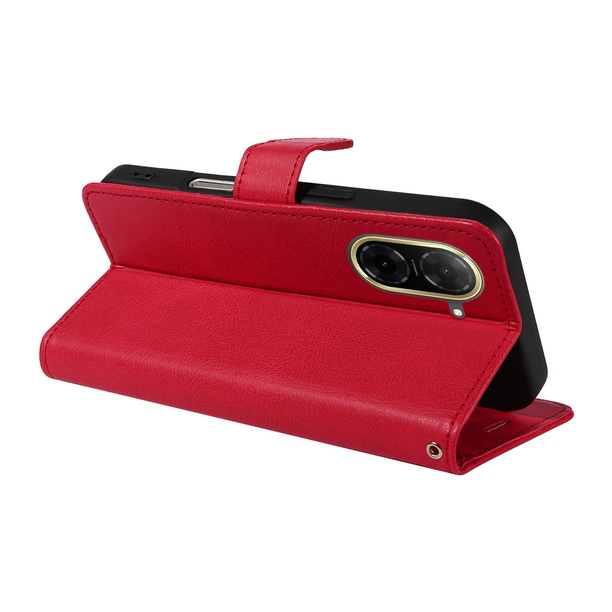 SKALO Xiaomi Redmi A5 4G PU Leather Wallet Case - More Colors_MGF Red Red V1237-ZY-203-4454