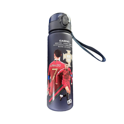 Ronaldo Sport Water Bottle with Blender Ball - BPA-Free Protein Shaker Cup B 560ml V1237-ZY-203-4464