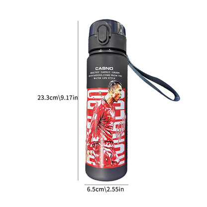 Ronaldo Sport Water Bottle with Blender Ball - BPA-Free Protein Shaker Cup B 560ml V1237-ZY-203-4464