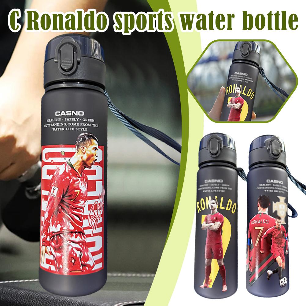 Ronaldo Sport Water Bottle with Blender Ball - BPA-Free Protein Shaker Cup B 560ml V1237-ZY-203-4464