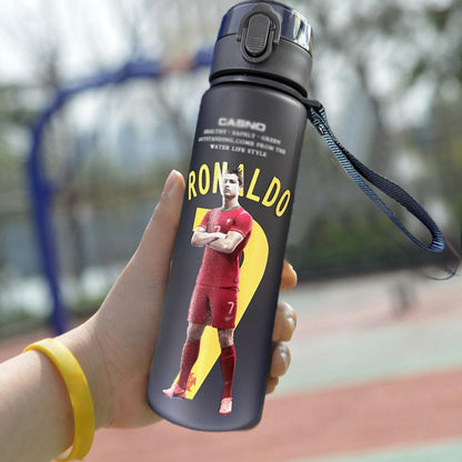 Ronaldo Sport Water Bottle with Blender Ball - BPA-Free Protein Shaker Cup B 560ml V1237-ZY-203-4464