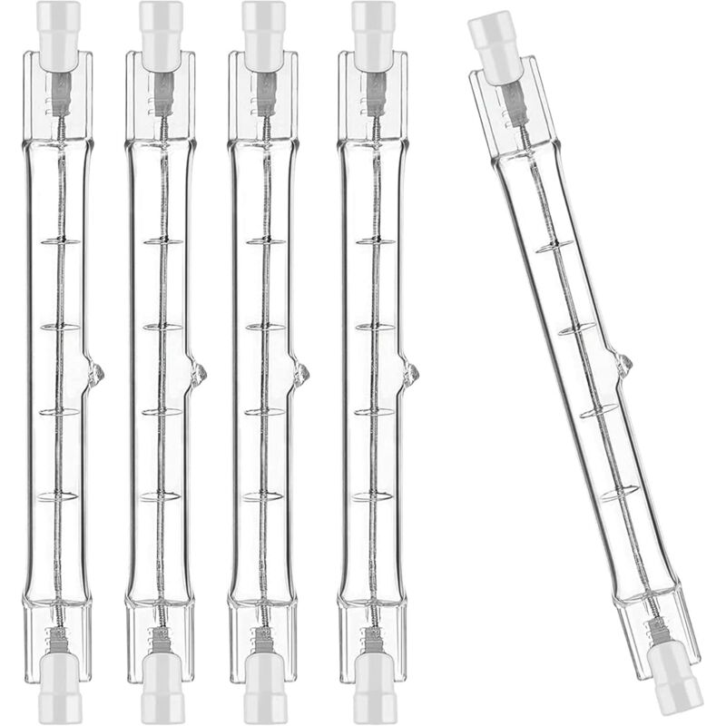 5-pack R7S Halogen bulb 118mm 200W 230V, dimmable for spotlight and landscape lighting, compatible with V1237-ZY-203-4468